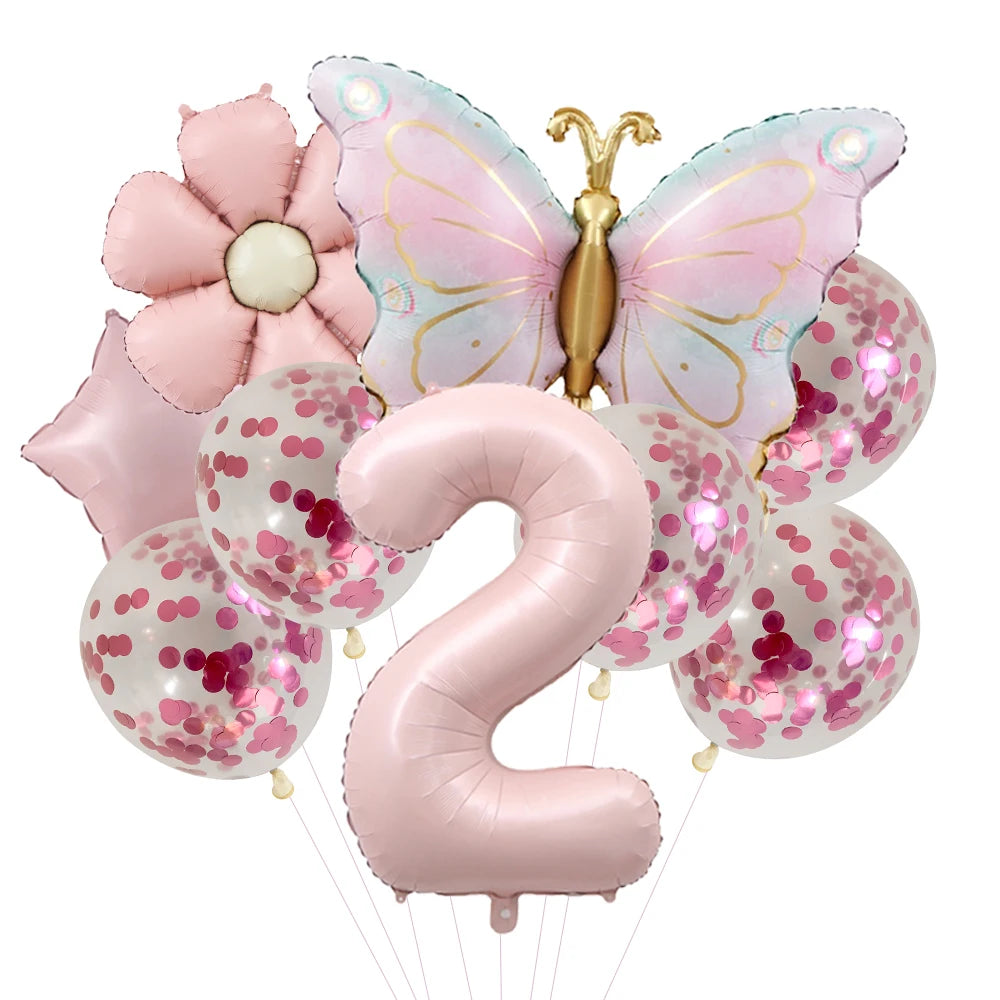 Kit Balão Metalizado Borboleta