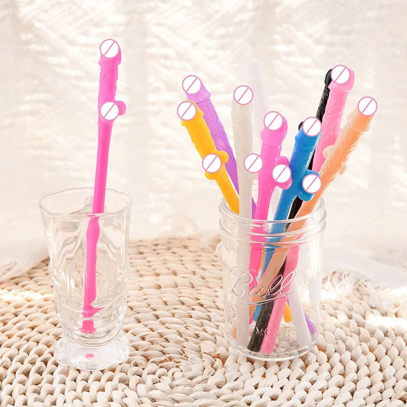 Kit 10 Canudos Divertidos para Despedida de Solteira