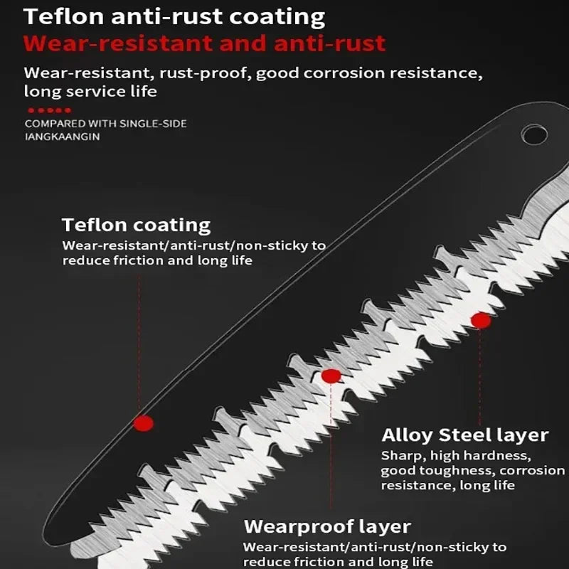 Serra de mão dobrável multifuncional para jardim podador ferramentas jardinagem árvore
