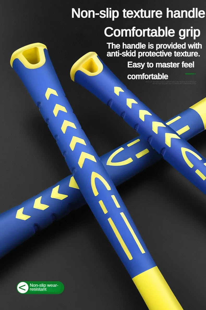 Martelo de instalação de cabeça dupla, martelo de borracha de 25 mm a 45 mm com cabo de borracha, martelo de instalação isolado removível