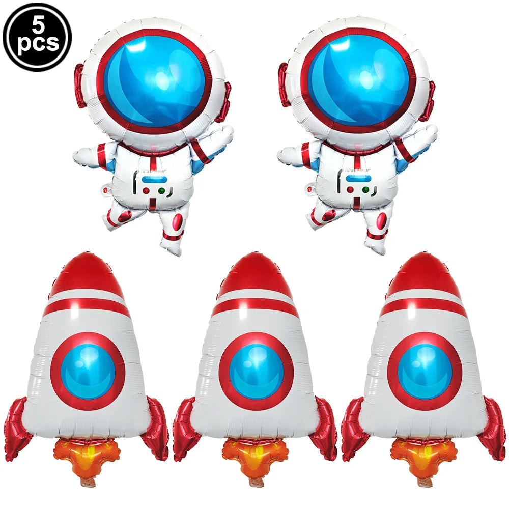 Kit Balões Astronauta e Foguete: Aventura no Universo