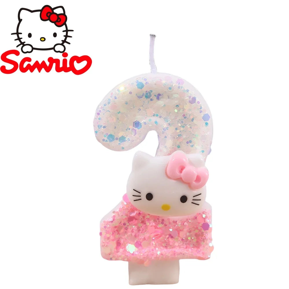 Vela de aniversário Hello Kitty