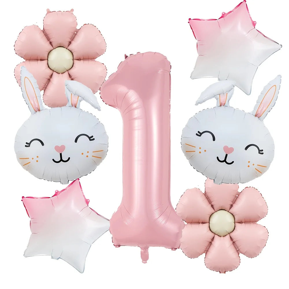 Kit Balão de Aniversário de Coelho