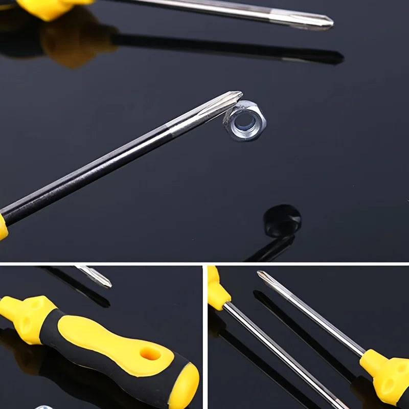 Conjunto de chave de fenda de ponta magnética, Phillips e plana, aperto de almofada profissional |   Conjunto de ferramentas manuais