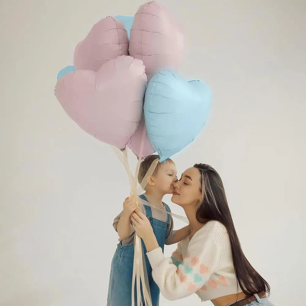 Kit 12 Balões de Coração Tons Pastéis