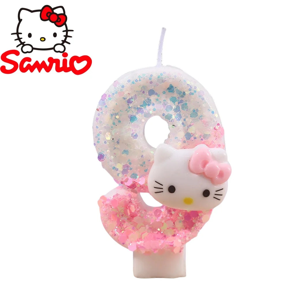 Vela de aniversário Hello Kitty