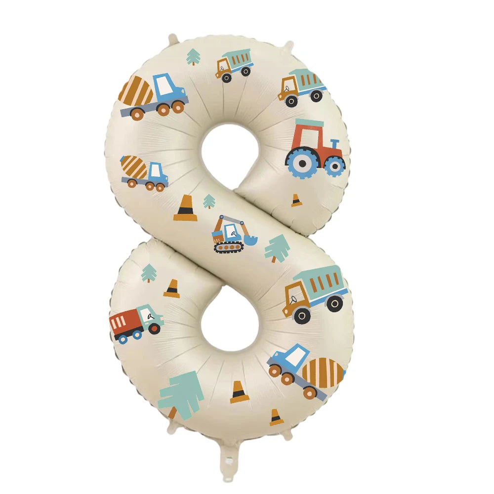 Balão de Número (Tema Construção)