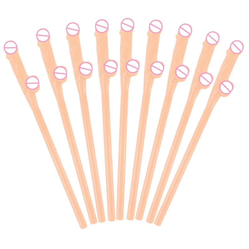 Kit 10 Canudos Divertidos para Despedida de Solteira