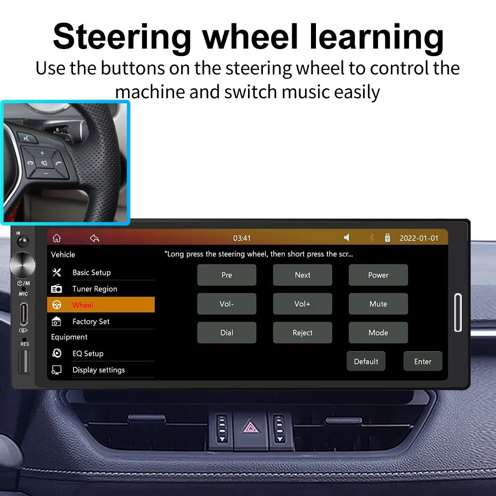 Multi mídia Hd tela touch carplay/bluetooth 5.0/AUX/Fm Radio
