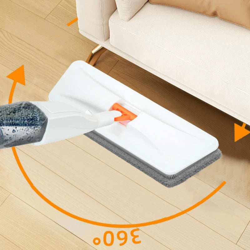 Mop spray com almofada de microfibra substituível