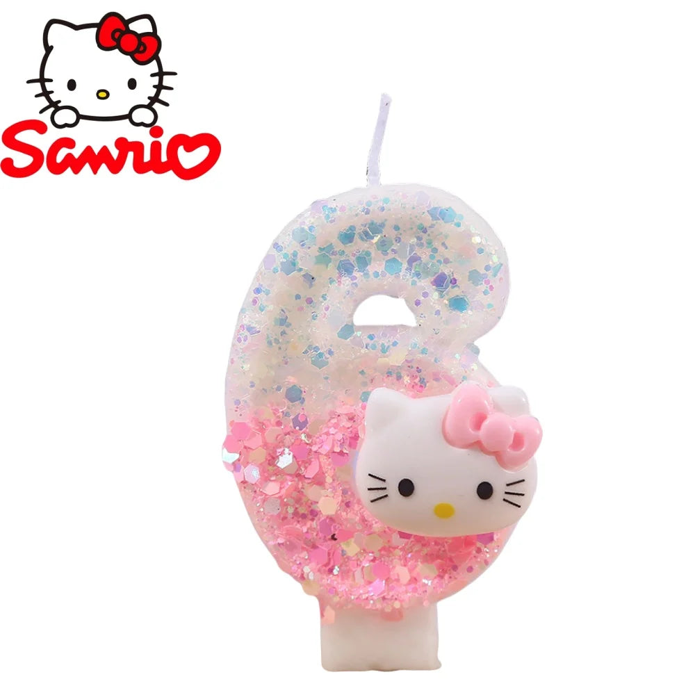 Vela de aniversário Hello Kitty