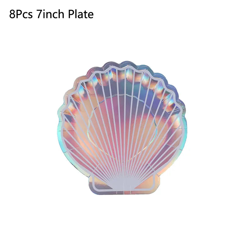 Kit Talheres e Pratos Sereia: Mesa Completa Fundo do Mar