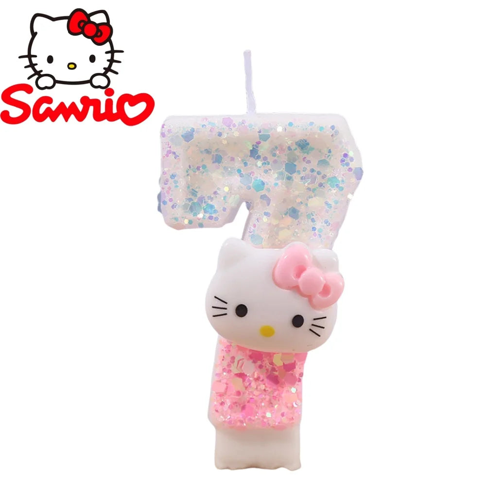 Vela de aniversário Hello Kitty