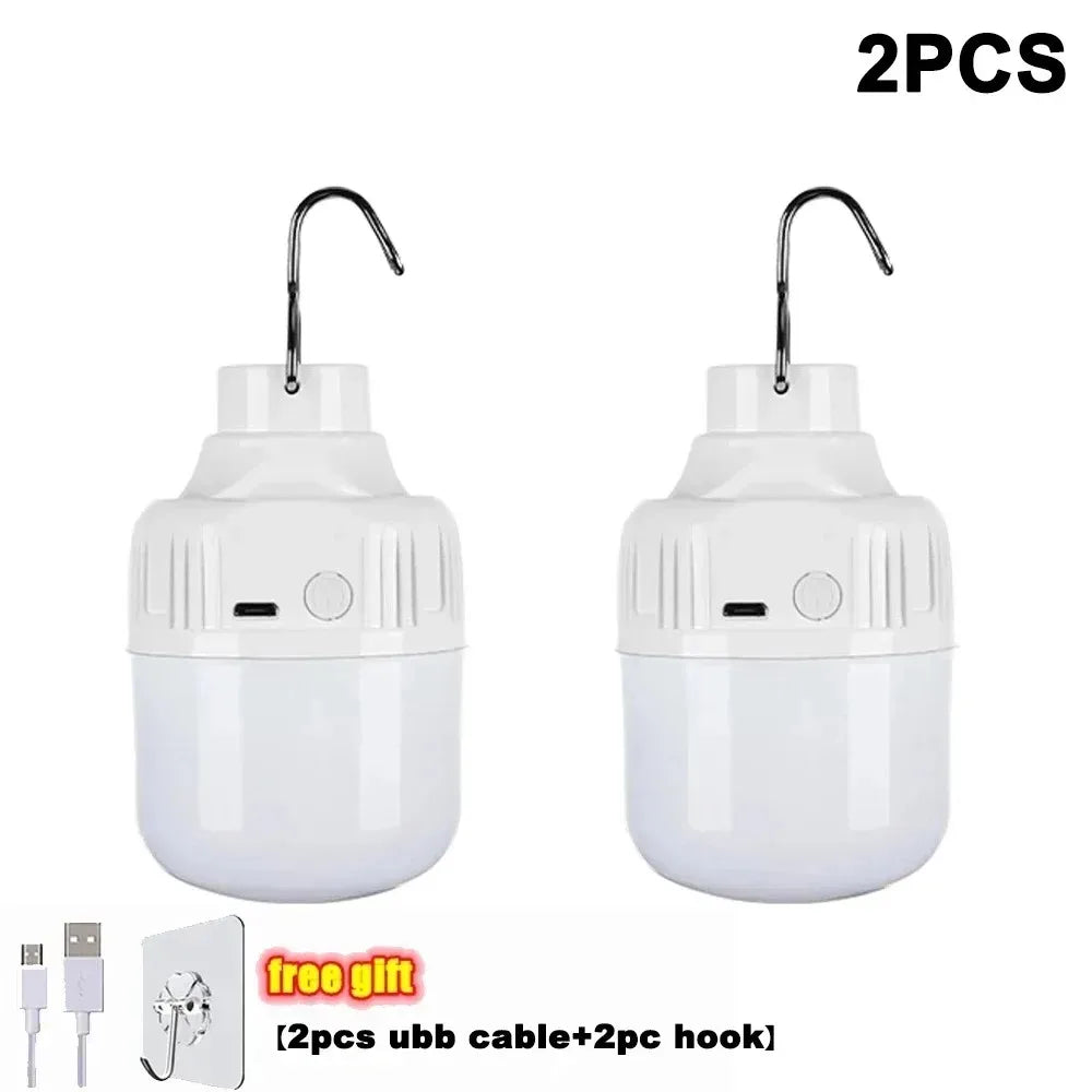 1-10 pçs lâmpada usb recarregável  led alto brilho luz de emergência acender acampamento lanterna portátil luzes da noite ﻿