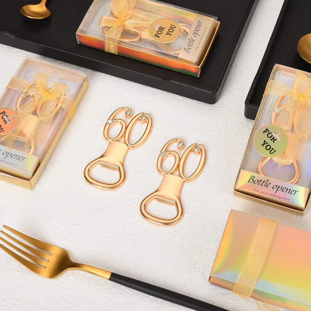 Abridor de Garrafas Dourado Comemorativo