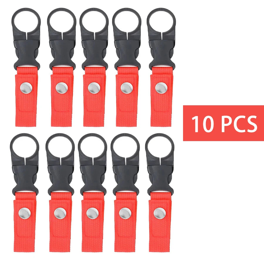 Fivela de webbing gancho suporte de garrafa de água clipe ao ar livre náilon edc escalada mosquetão cinto mochila cabide acampamento mosquetão cinto clipe