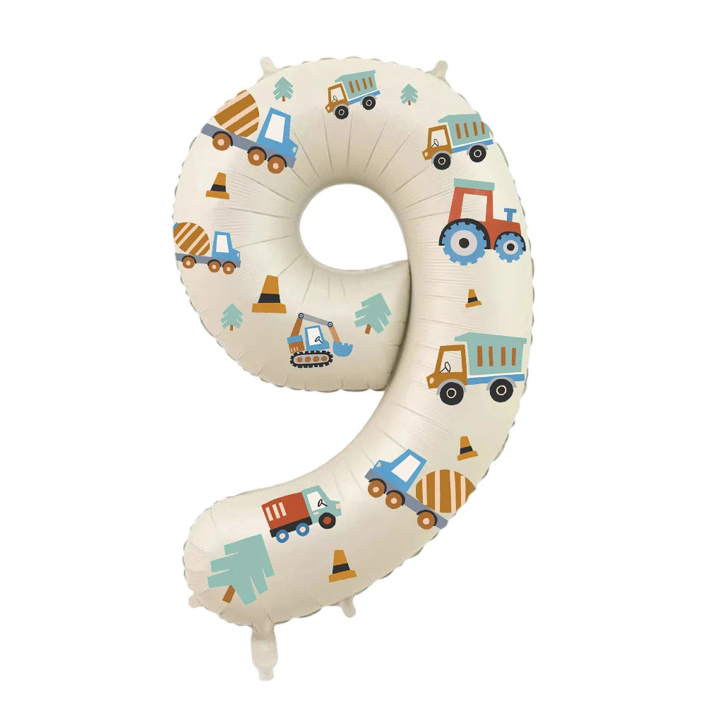 Balão de Número (Tema Construção)